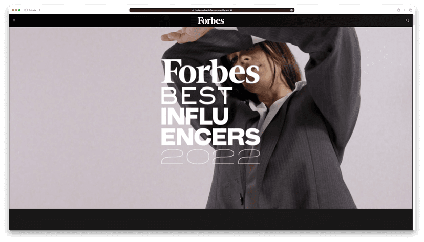 Forbes Influencers: Re-design - Eduardo Fierro Pro en Github